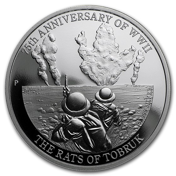 2016 AUS 1 oz Silver 75th Anniv of WWII Rats of Tobruk Proof 2016 AUS 1 oz Silver 75th Anniv of WWII Rats of Tobruk Proof